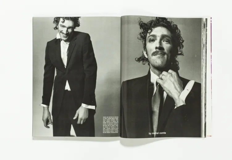 L'uomo Vogue - September 2001 Vincent Cassel by Michel Comte
