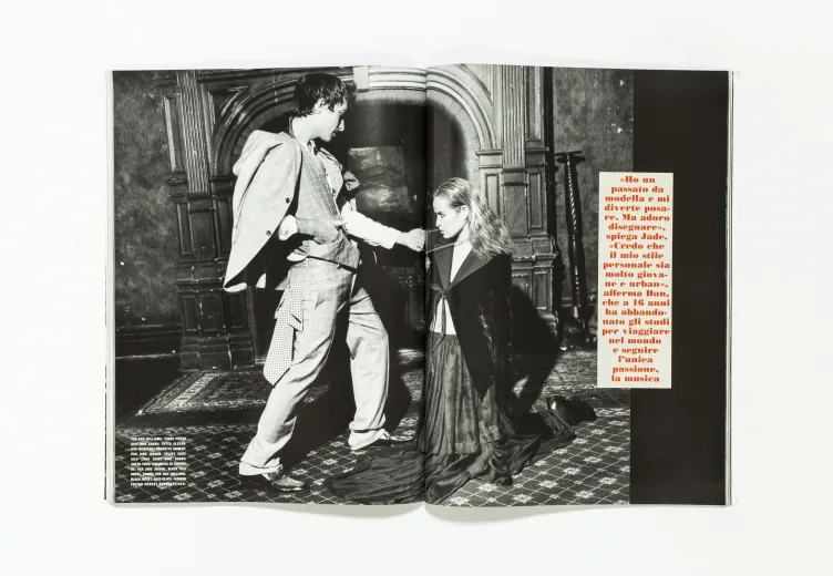 L'UOMO VOGUE - February 2007 Jade Jagger Dan Williams by Michel Comte