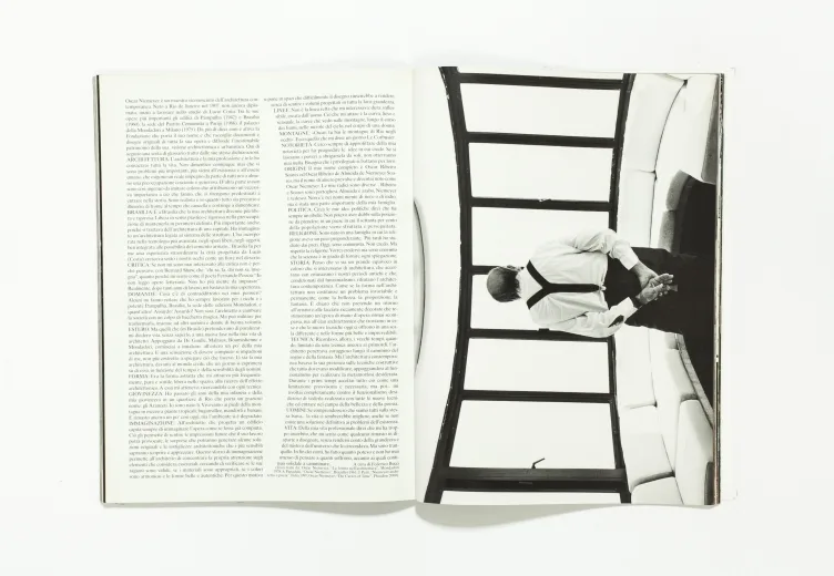 L'uomo Vogue - May/June 2001 Oscar Niemeyer by Michel Comte