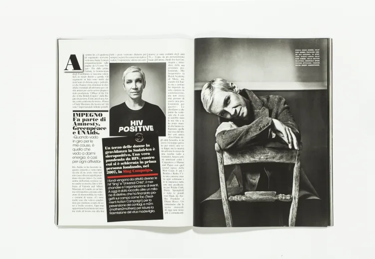L'UOMO VOGUE - October 2011 Annie Lennox by Vincent Peters