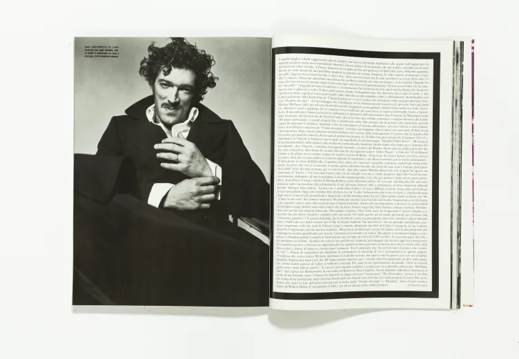 L'uomo Vogue - September 2001 Vincent Cassel by Michel Comte