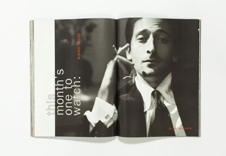 L'UOMO VOGUE - October 2002 Adrien Brody by Michel Comte