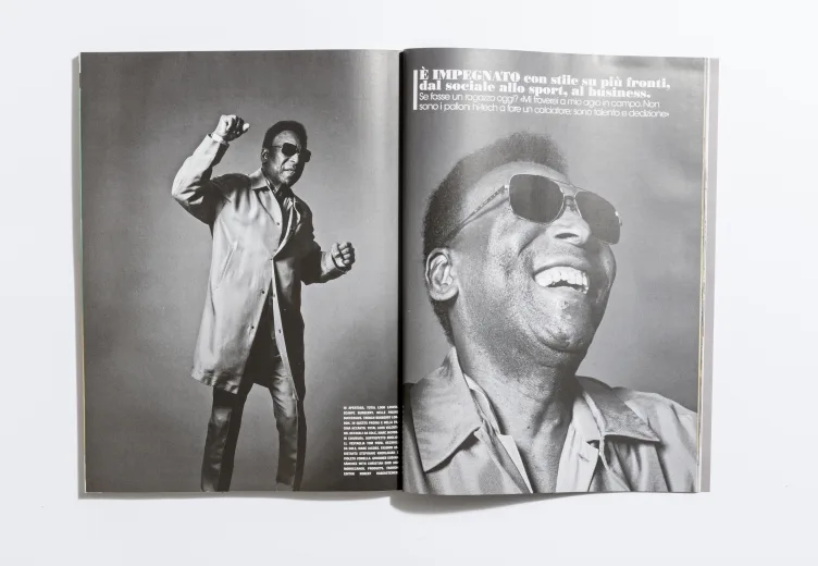 L'Uomo Vogue - March 2015 Pelè by Michel Comte