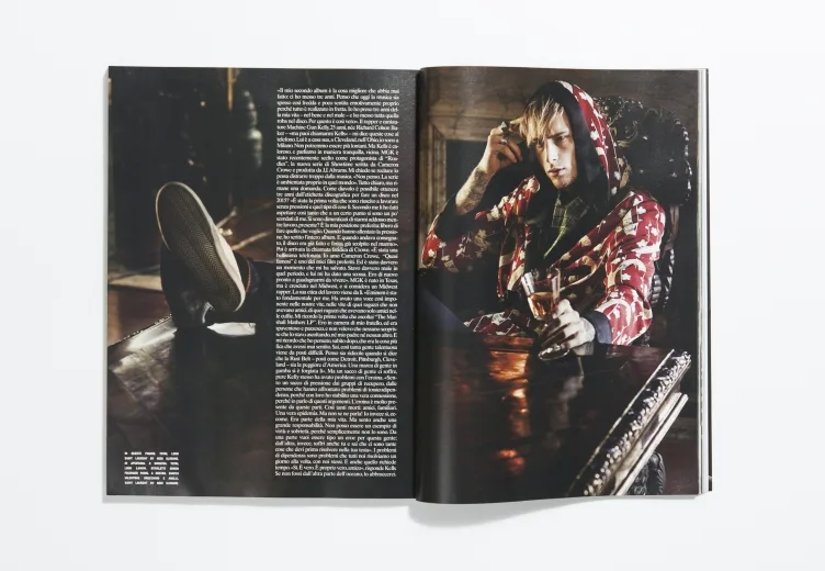 L’Uomo Vogue - January 2016 Machine Gun Kelly by Mark Segal