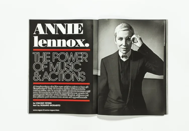 L'UOMO VOGUE - October 2011 Annie Lennox by Vincent Peters