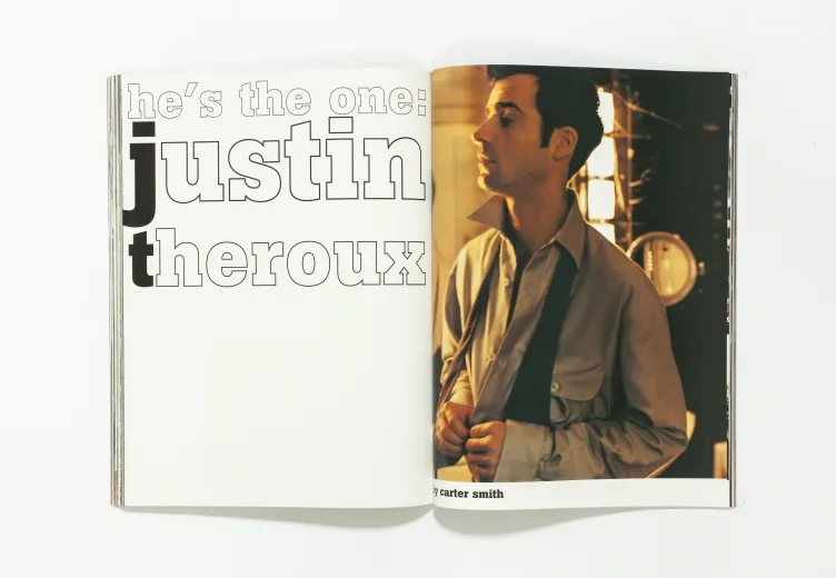L'uomo Vogue - October 2002 Justin Theroux by Carter Smith
