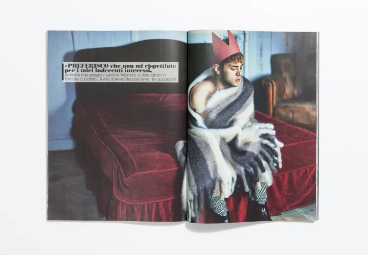 L’Uomo Vogue - December 2014 Xavier Dolan by Shayne Laverdière