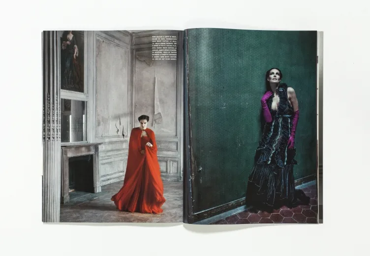 VOGUE ITALIA - ALTA MODA March 2013 Adriana Abascal A metamorphic soul by Deborah Turbeville