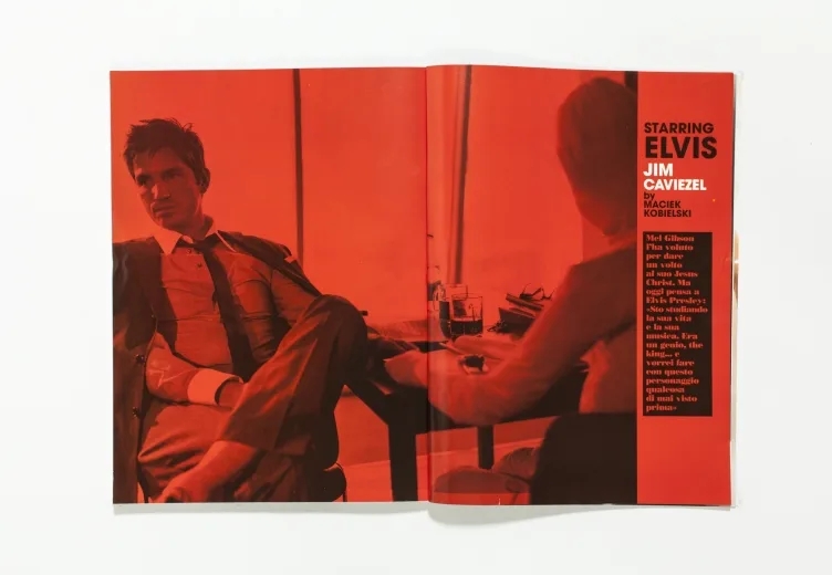 L'UOMO VOGUE - October 2006 Starring Elvis Jim Caviezel by Maciek Kobielski