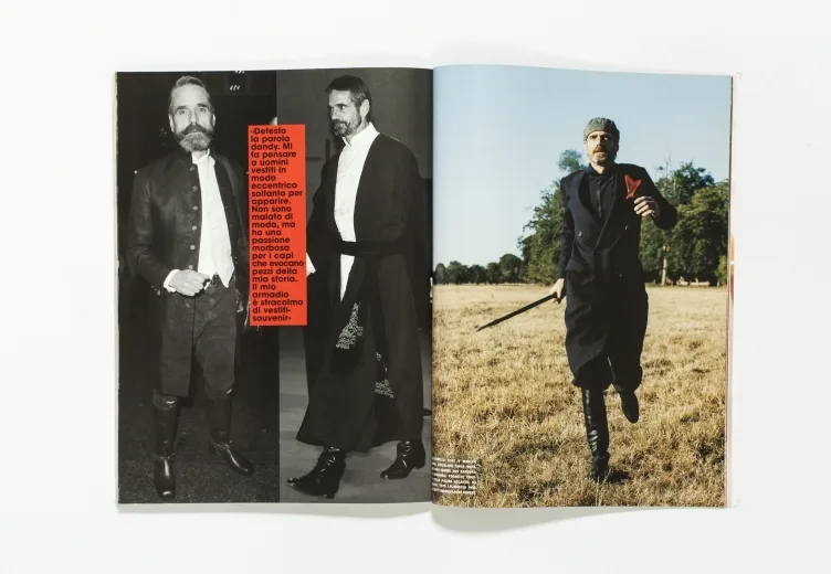 L'UOMO VOGUE - October 2006 jeremy irons by Michel Comte