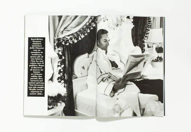 L'UOMO VOGUE - January 2007 Mr and Mrs Karl-Heinz Grasser by Michel Comte