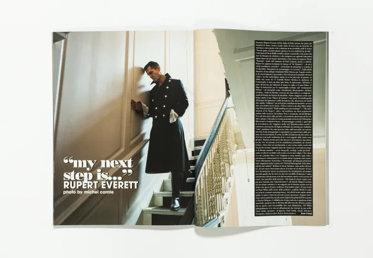 L'UOMO VOGUE - December 2007 Rupert Everett by Michel Comte