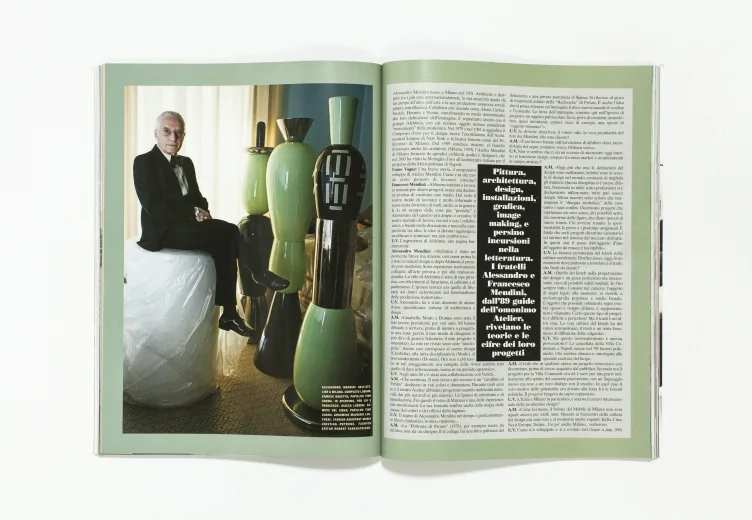L'UOMO VOGUE - April 2008 Alessandro e Francesco Mendini by Luca Stoppini