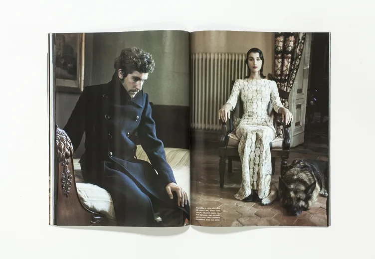 VOGUE ITALIA - HAUTE COUTURE September 2012 Carlo e Marta Borromeo by Deborah Turbeville