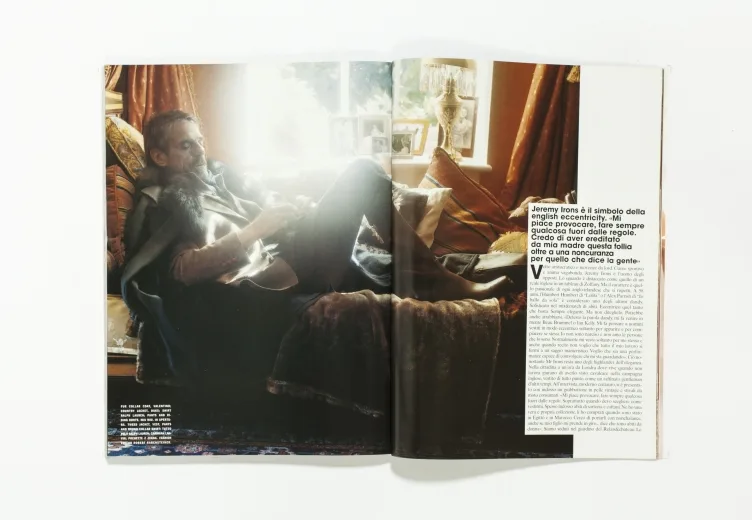 L'UOMO VOGUE - October 2006 jeremy irons by Michel Comte