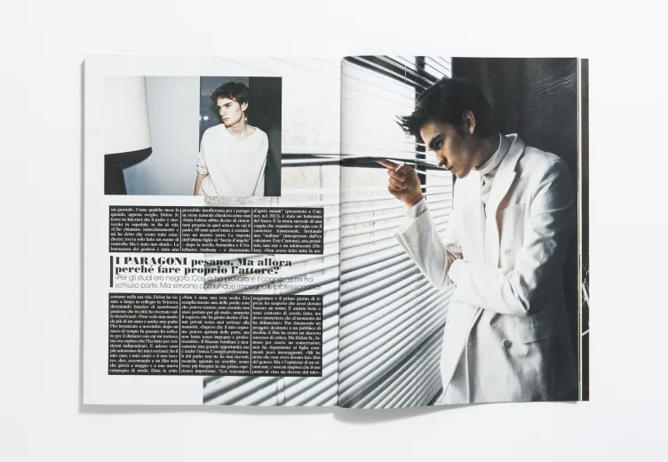 L’Uomo Vogue - January 2015 Alain-Fabien Delon by Cameron Mccool