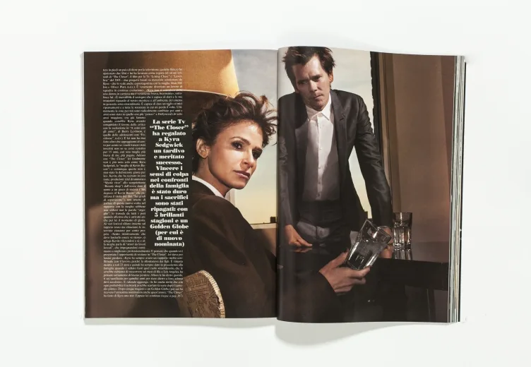 L'UOMO VOGUE - January 2010 Kevin Bacon and Kyra Sedgwick by Sinisha Nisevic