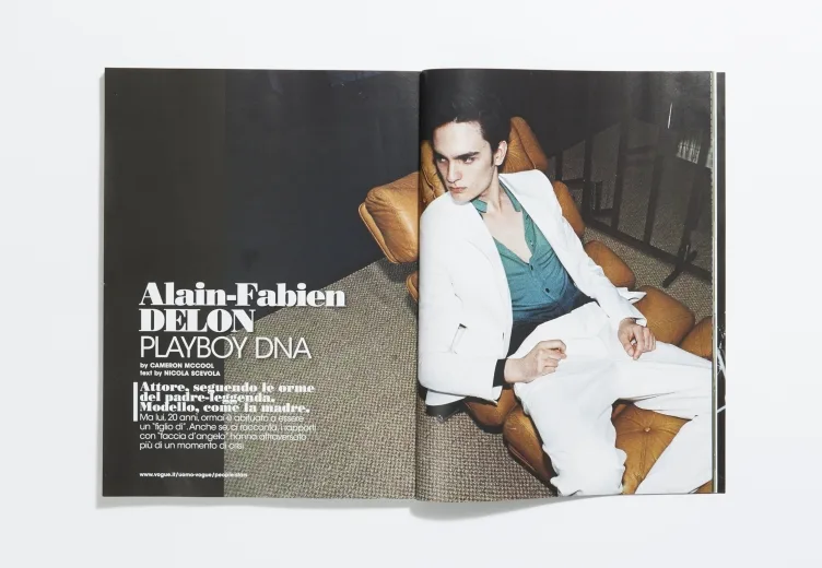 L’Uomo Vogue - January 2015 Alain-Fabien Delon by Cameron Mccool