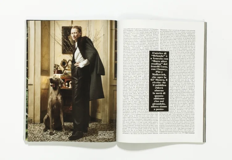 L'UOMO VOGUE - September 2008 Tilda Swinton by Paolo Roversi
