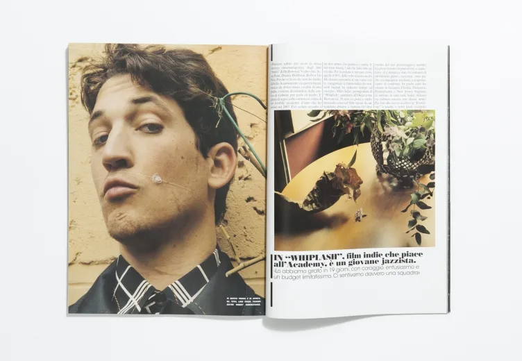 L’Uomo Vogue - February 2015 Miles Teller by Jamie Hawkesworth