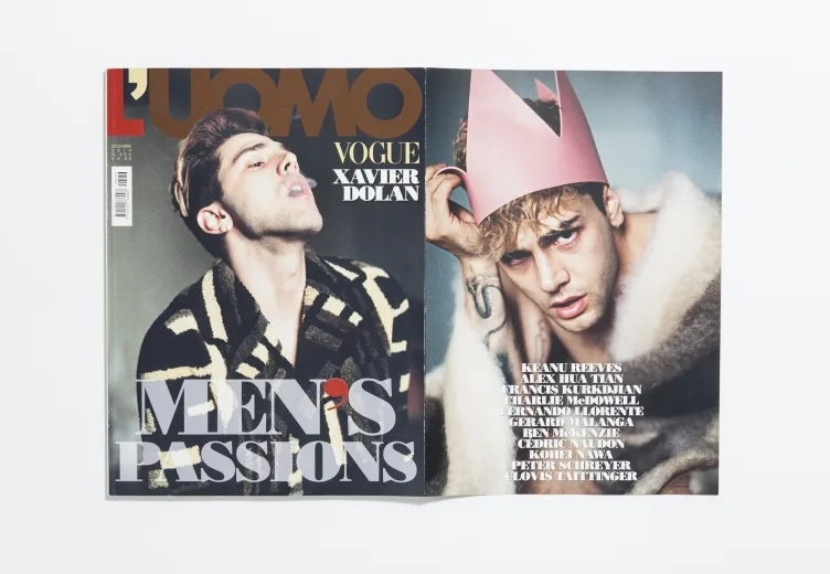 L’Uomo Vogue - December 2014 Xavier Dolan by Shayne Laverdière