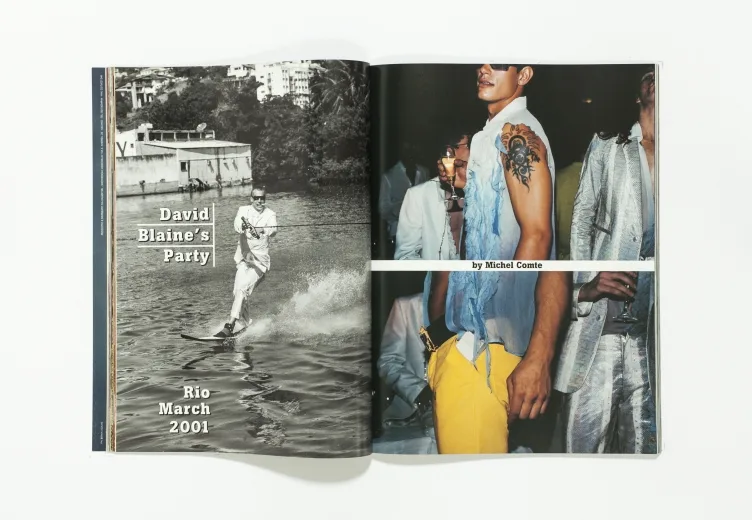 L'uomo Vogue - May/June 2001 David Blaine's Party by Michel Comte
