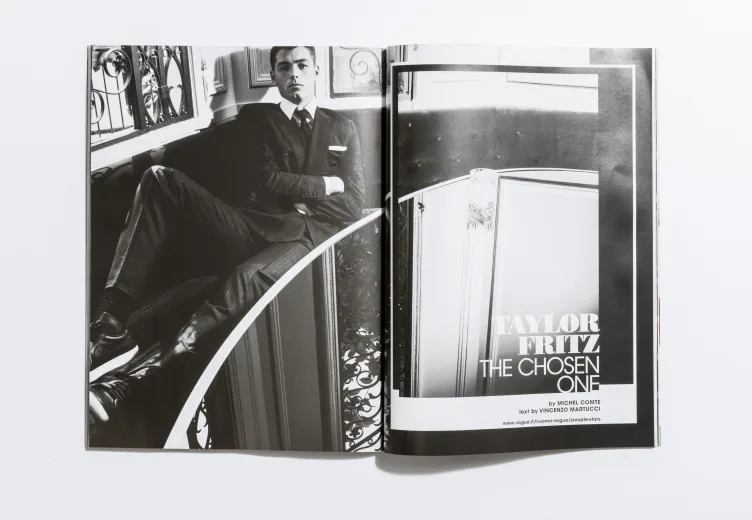 L'Uomo Vogue - October 2016 Taylor Fritz by Michel Comte