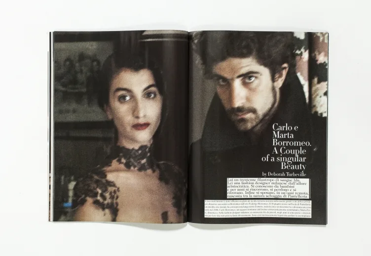 VOGUE ITALIA - HAUTE COUTURE September 2012 Carlo e Marta Borromeo by Deborah Turbeville
