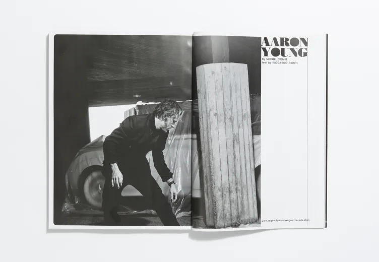 L’Uomo Vogue - January 2016 Aaron Young Michel Comte