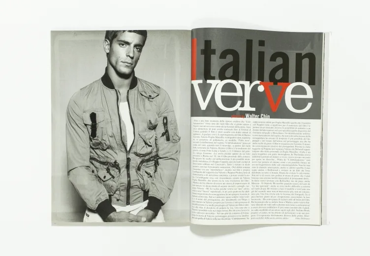 L'UOMO VOGUE - February 2003 ltalian verve by Walter Chin