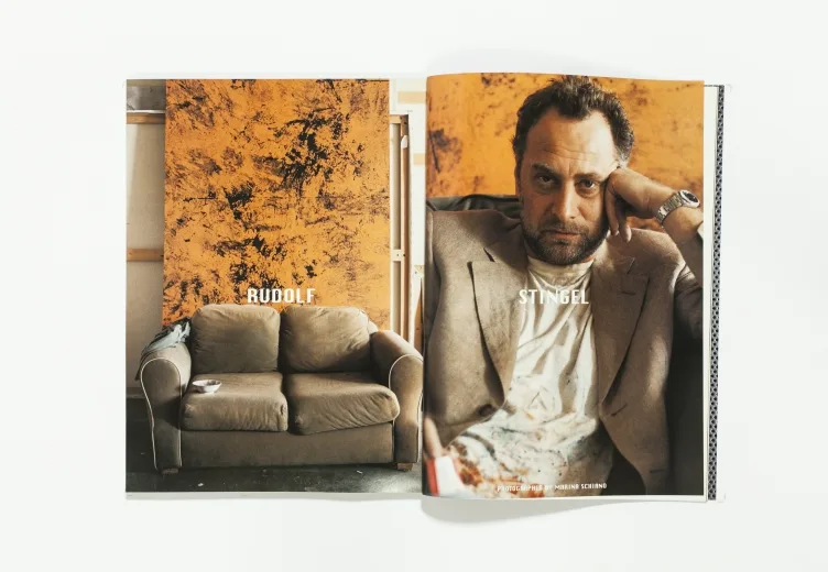 L'uomo Vogue - March 2000 Rudolf Stingel by Marina Schiano