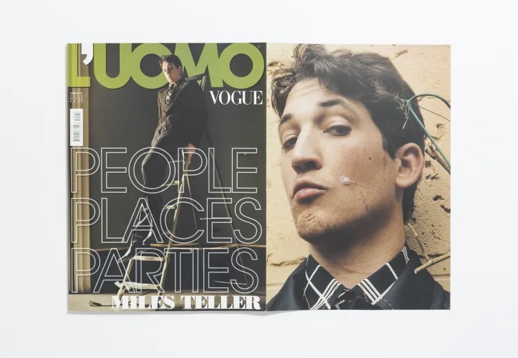 L’Uomo Vogue - February 2015 Miles Teller by Jamie Hawkesworth
