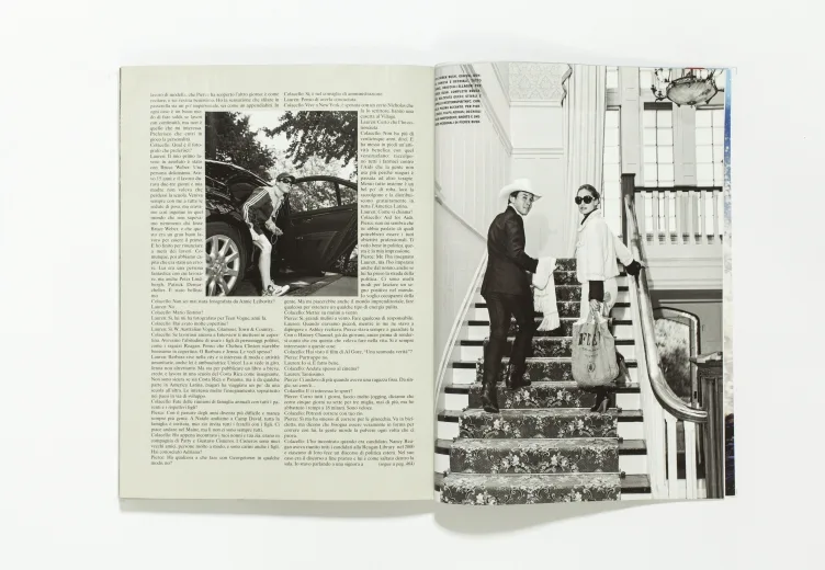 L'UOMO VOGUE - July/August 2007 Lauren and Pierce Bush by Michael Baumgarten