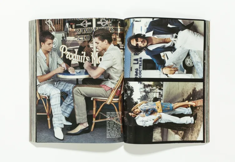 L'uomo Vogue - April 2004 People at Silver Lake by Paul Jasmin