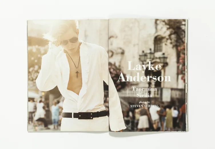 L'UOMO VOGUE - April 2006 Layke Anderson by Steven Sebring