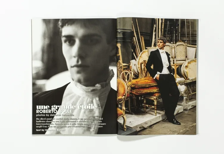 L'UOMO VOGUE - December 2007 Roberto Bolle by Deborah Turbeville