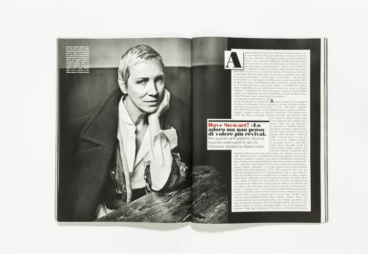 L'UOMO VOGUE - October 2011 Annie Lennox by Vincent Peters