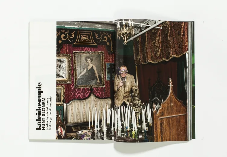 L'UOMO VOGUE - July/August 2009 Hunt Slonem by Michel Comte