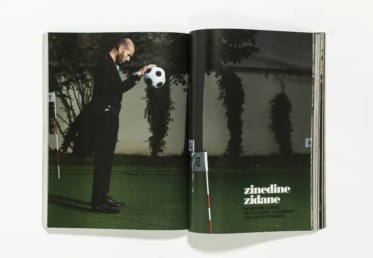 L'UOMO VOGUE - July/August 2008 Zinedine Zidane by Michel Comte