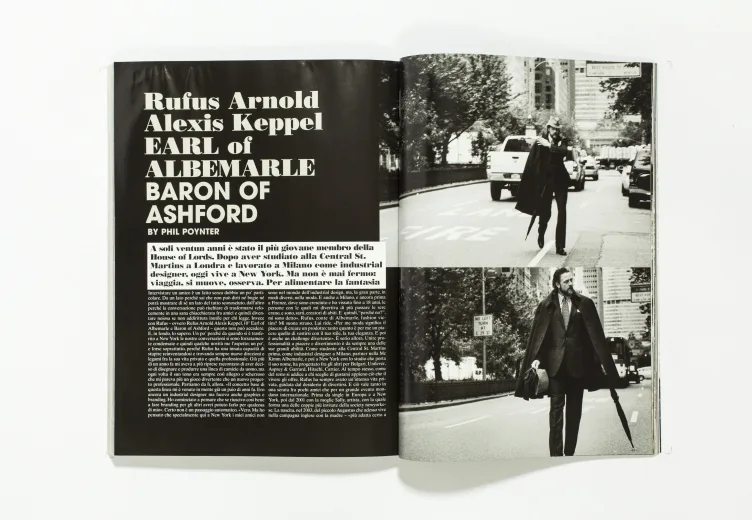 L'UOMO VOGUE - July/August 2007 Rufus Arnold Alexis Keppel Earl of Albemarle Baron of Ashford by Phil Poynter