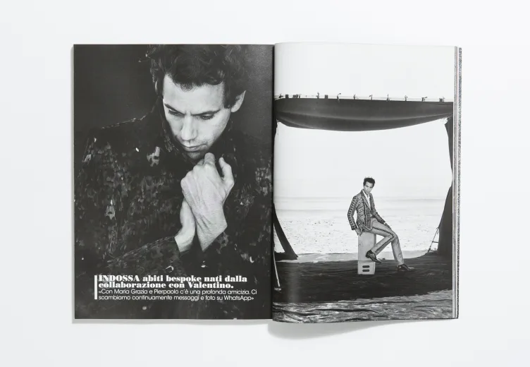 L’Uomo Vogue July/August 2015 Mika by Peter Lindbergh