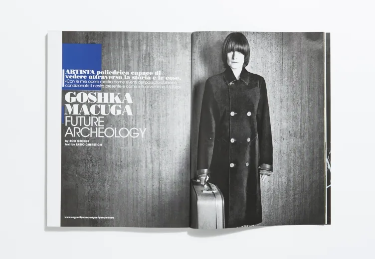 L’Uomo Vogue - January 2015 Goshka Macuga by Boo George