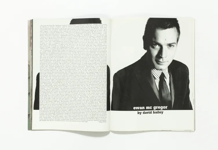L'uomo Vogue - December 2001 ewan mc gregor by david bailey