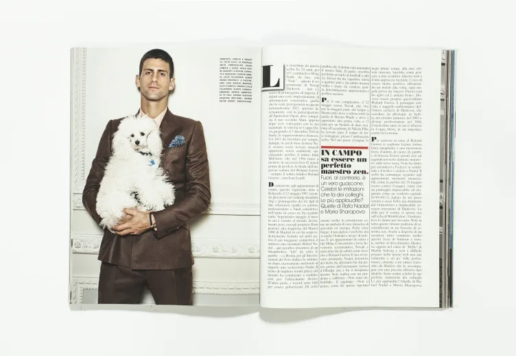 L'UOMO VOGUE - July/August 2011 Novak Vjokovic by Matt Jones