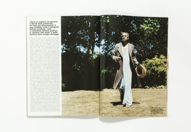 L'UOMO VOGUE - October 2006 jeremy irons by Michel Comte