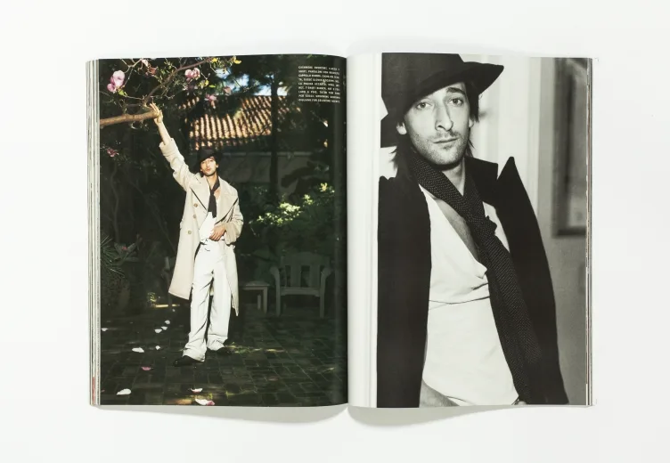 L'UOMO VOGUE - October 2002 Adrien Brody by Michel Comte