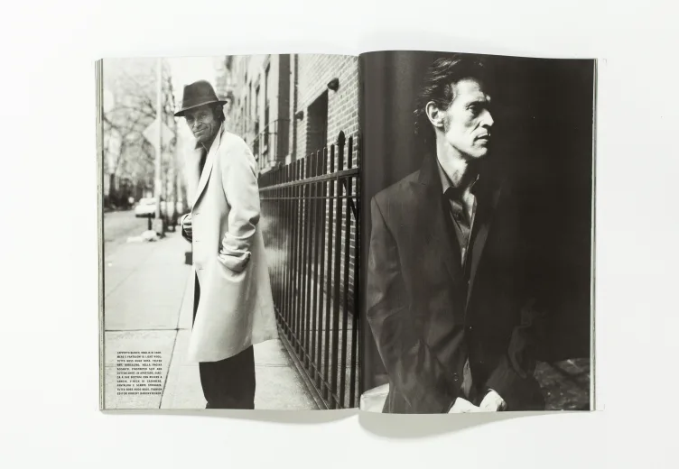 L'UOMO VOGUE - October 2002 Willem Dafoe by Walter Chin