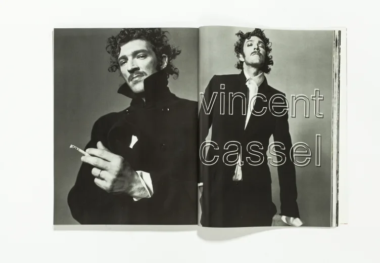 L'uomo Vogue - September 2001 Vincent Cassel by Michel Comte