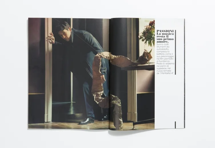 L’Uomo Vogue - February 2015 Miles Teller by Jamie Hawkesworth