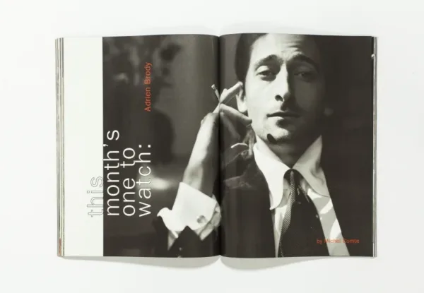L'UOMO VOGUE - October 2002 Adrien Brody by Michel Comte